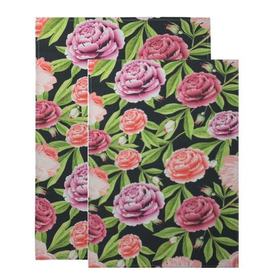 Peonies Please kitchen towel set