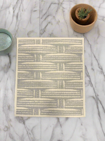 Inverted Basket Natural Sponge Cloth