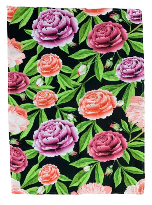 Peonies Please kitchen towel