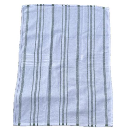 Green Stripe Sure Grip Kitchen Towel, Soft Cotton Dish Towel