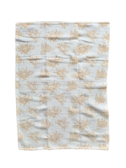 Hand Drawn Bees Sure Grip Kitchen Towel