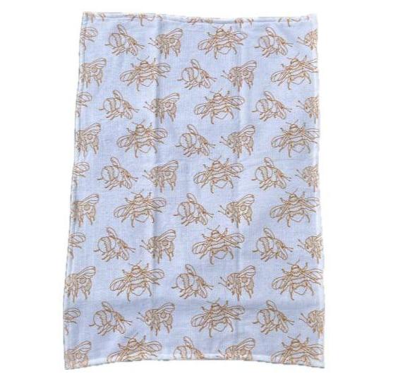 Hand Drawn Bees Sure Grip Kitchen Towel